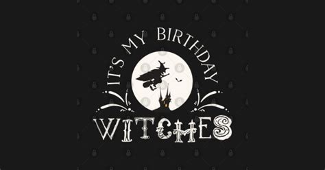 Birthday shirt with a witch motif